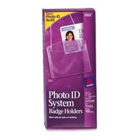 The Workstation Consumer Products  Landscape Lanyard Badge Holder- Fits 3in.x4in. Badge- TH509903